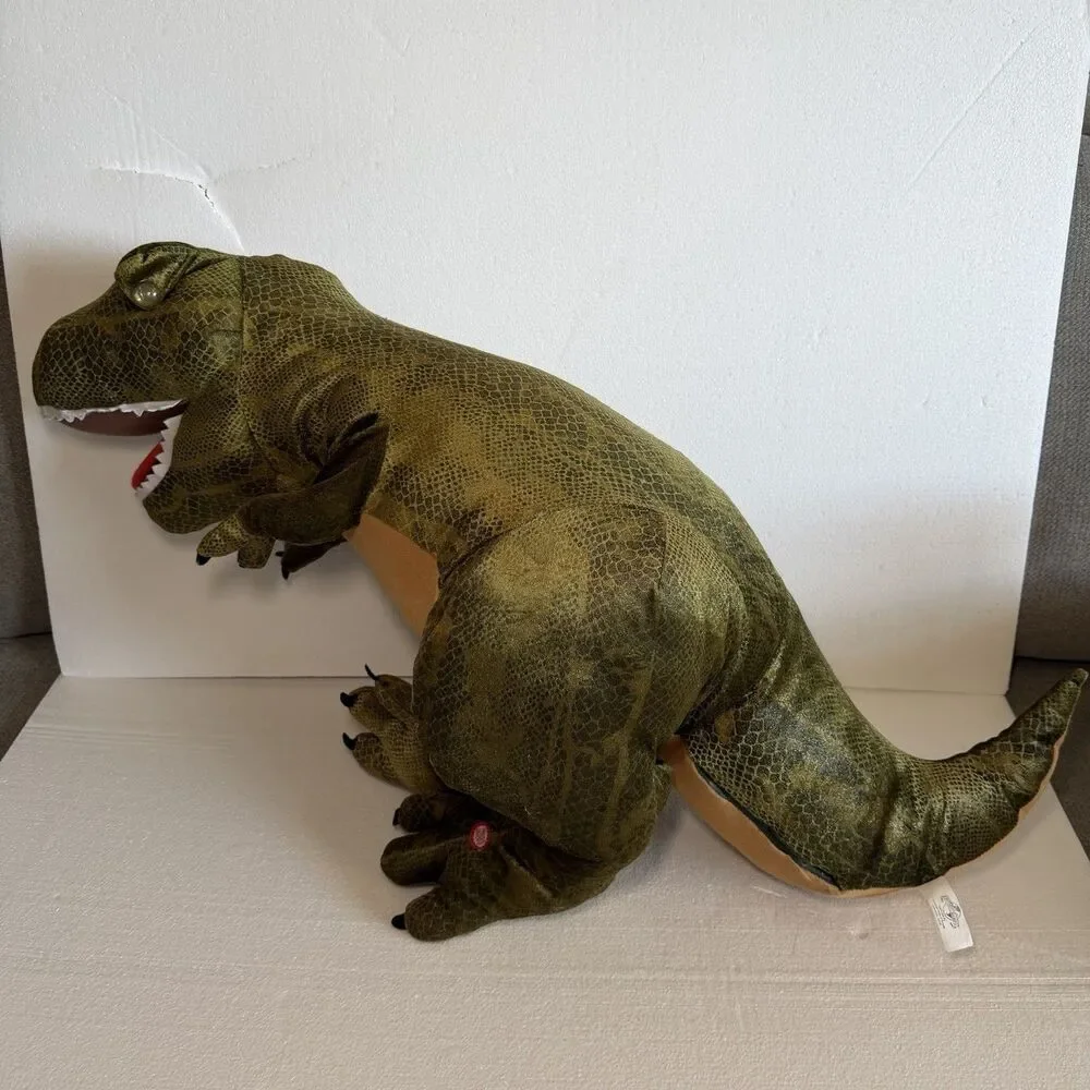 Rare Jurassic Park T-Rex Electronic Plush Universal Studios Roars Lights Works